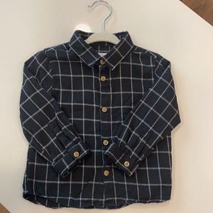 Zara kids plaid shirt, size 12-18 months